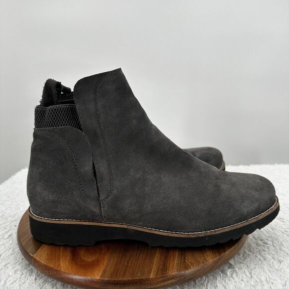 Blondo Perla Chelsea Boots Womens 10 M 10M Gray Waterproof Suede Pull On - Picture 1 of 12